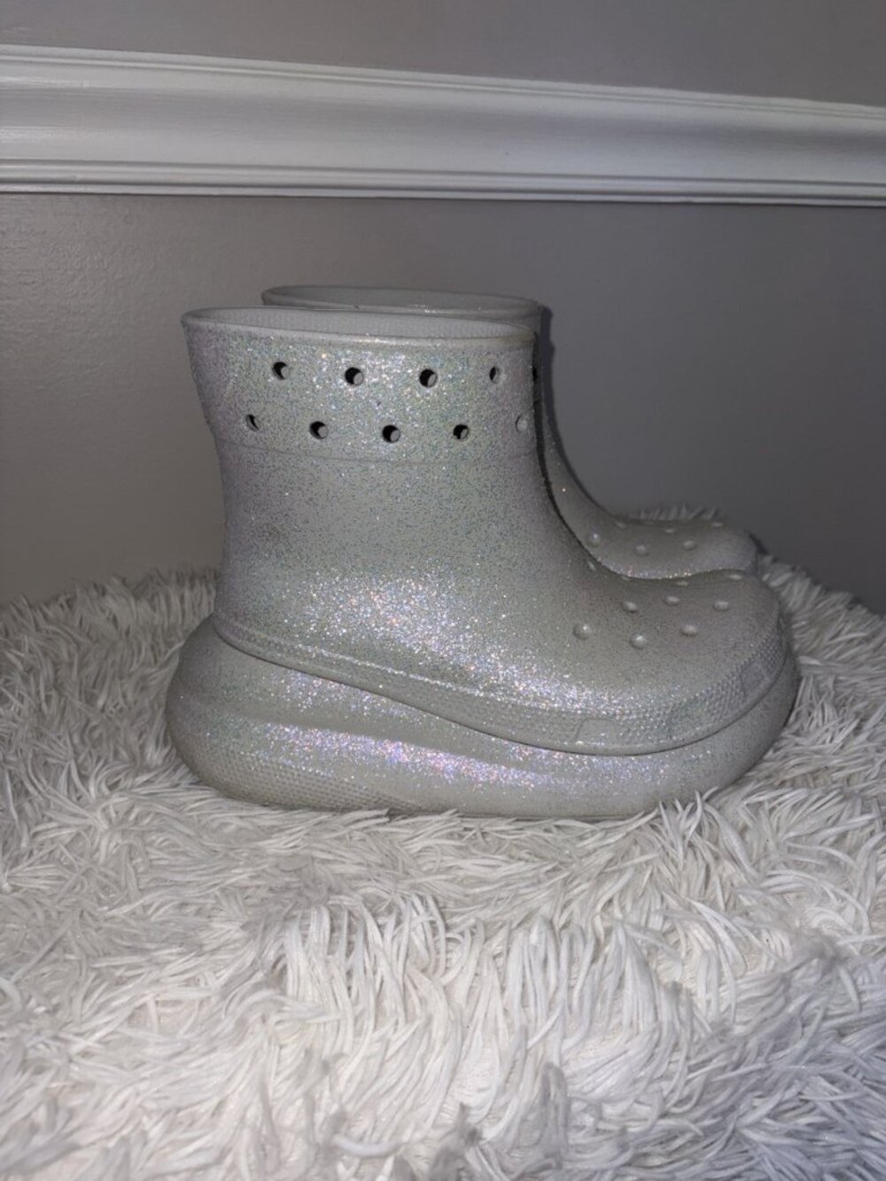 Crocs Crush Chunky Platform Clog Boots Women's Size 6 - Picture 9 of 12